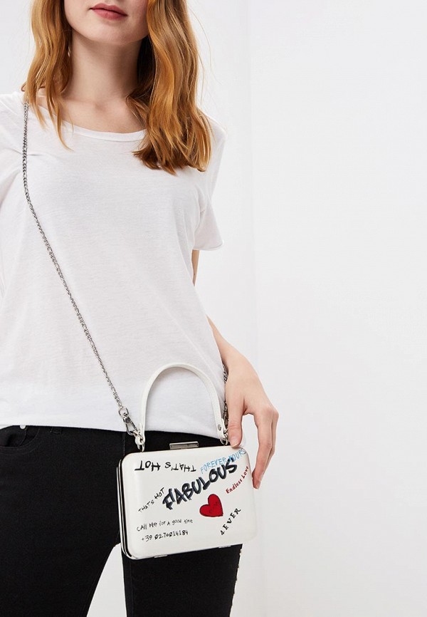 Пинко сумка белая с рисунком