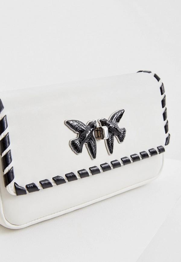 Пинко сумка белая с рисунком