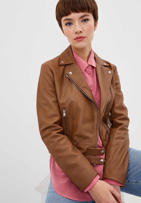 

Куртка кожаная Pinko, Коричневый