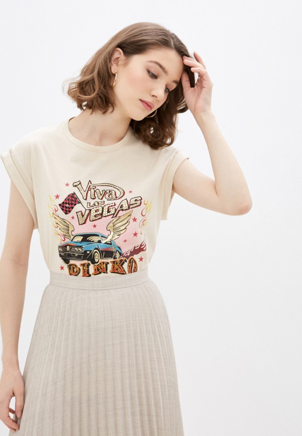 

Футболка Pinko, Бежевый, Pinko PI754EWGIDQ5