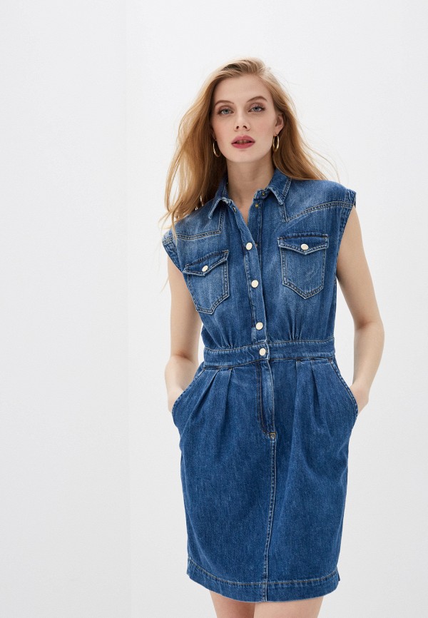 

Платье джинсовое Pinko, Синий, Pinko PI754EWGIDW3