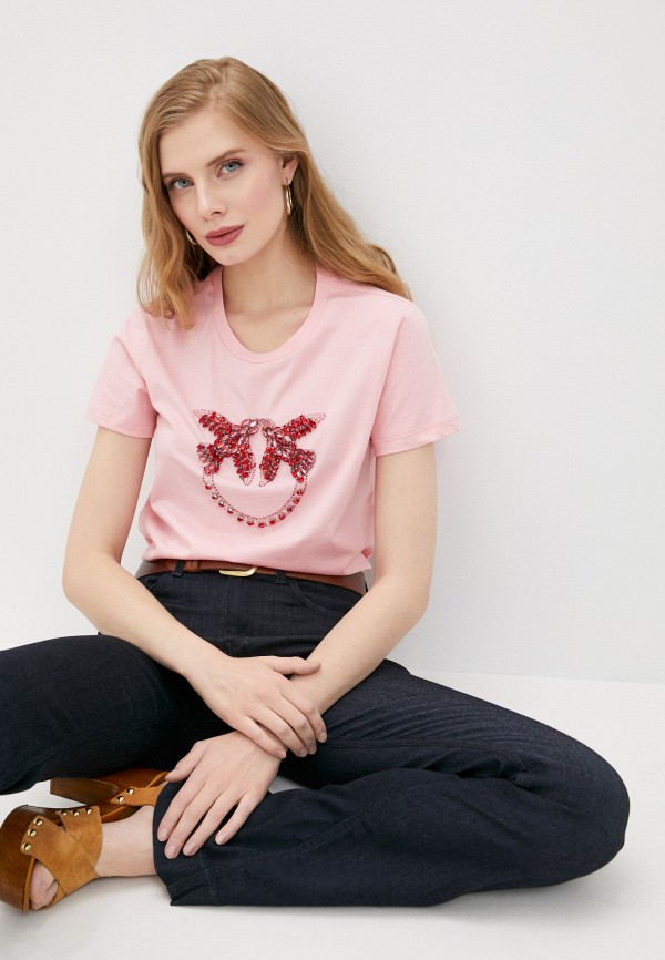 

Футболка Pinko, Розовый, Pinko PI754EWLURA6