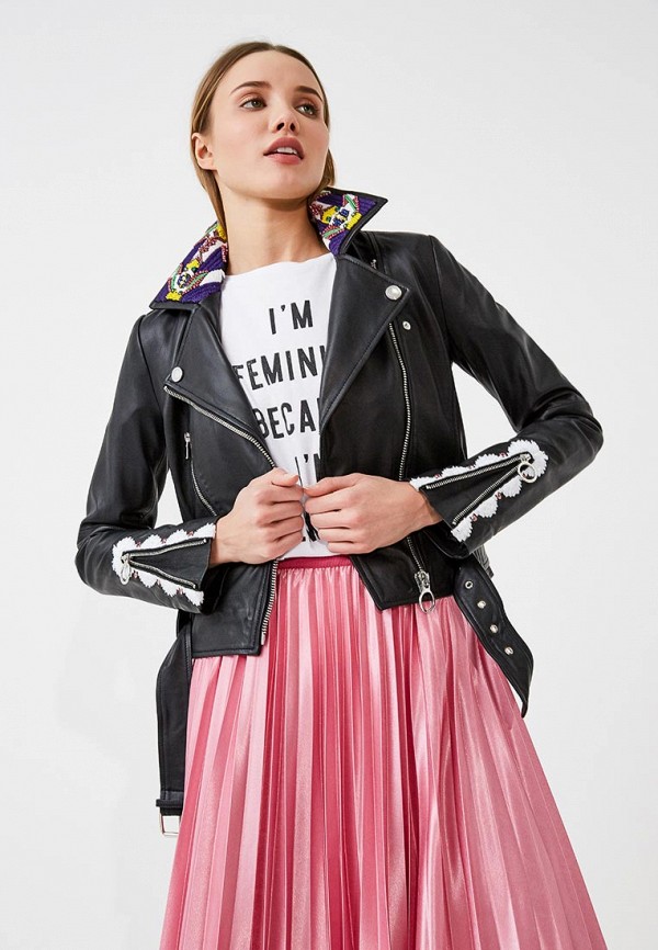 

Куртка кожаная Pinko, Черный