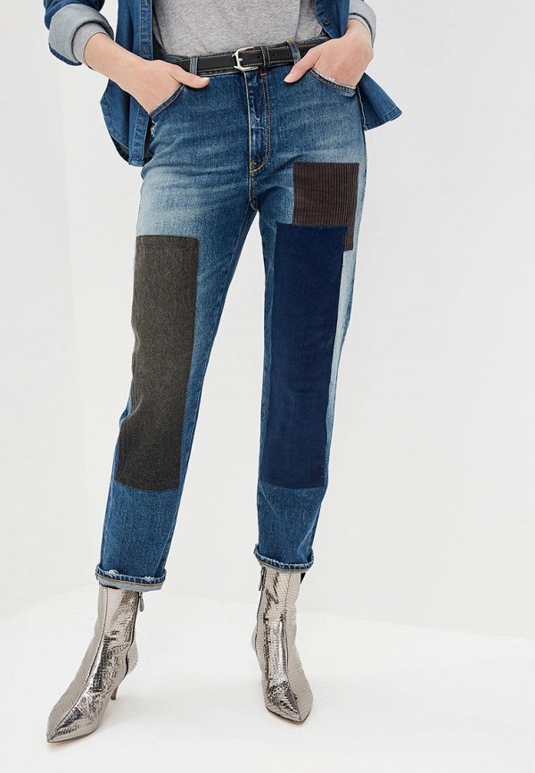 

Джинсы P Jean, Синий, RELAXED CIGARETTE MID-RISE
