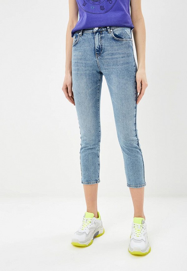 

Джинсы P Jean, SKINNY HIGH WAIST CROPPED, Голубой
