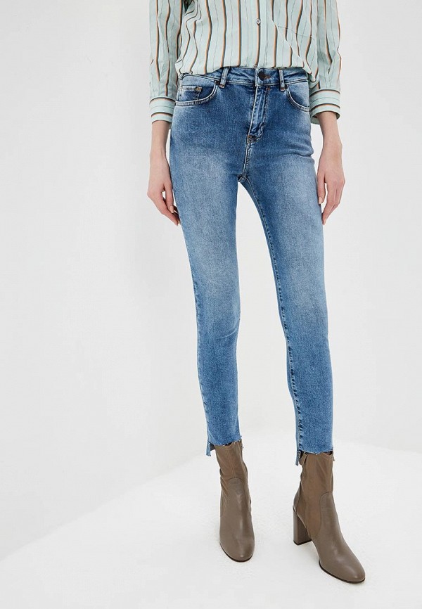 

Джинсы P Jean, SKINNY REGULAR WAIST CROPPED, Синий