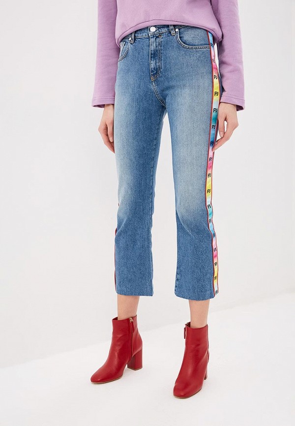 

Джинсы P Jean, Синий, STRAIGHT HIGH WAIST