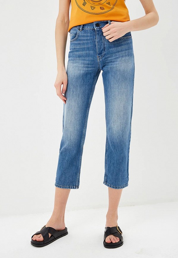 

Джинсы P Jean, Синий, BOYFRIEND HIGH WAIST