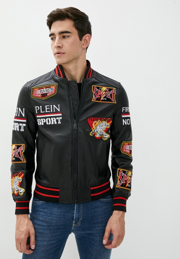 

Куртка кожаная Plein Sport, Черный, Plein Sport PL007EMJNQK6
