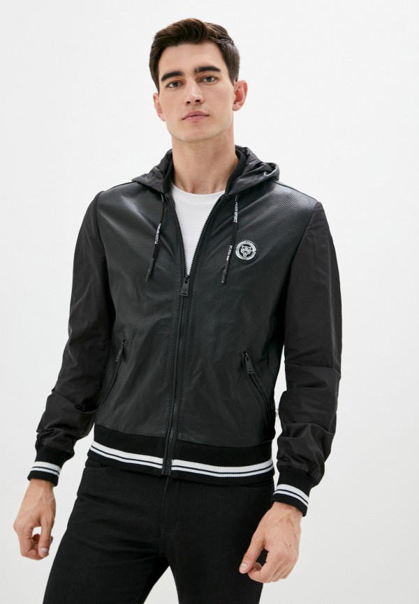 

Куртка кожаная Plein Sport, Черный, Plein Sport PL007EMJQGZ6