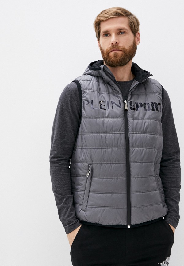 

Жилет утепленный Plein Sport, Серый, Plein Sport PL007EMKDXJ6