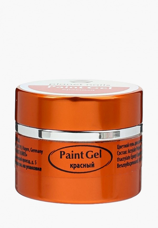 

Гель-лак для ногтей Planet Nails, Красный, 11803 Paint Gel, красная 5 г