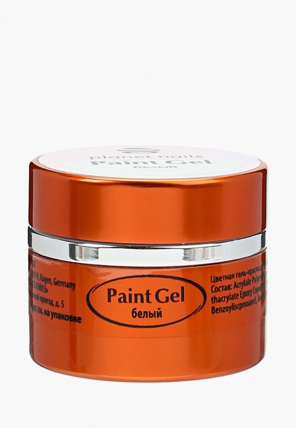 

Гель-лак для ногтей Planet Nails, Белый, 11818 Paint Gel белая 5 г