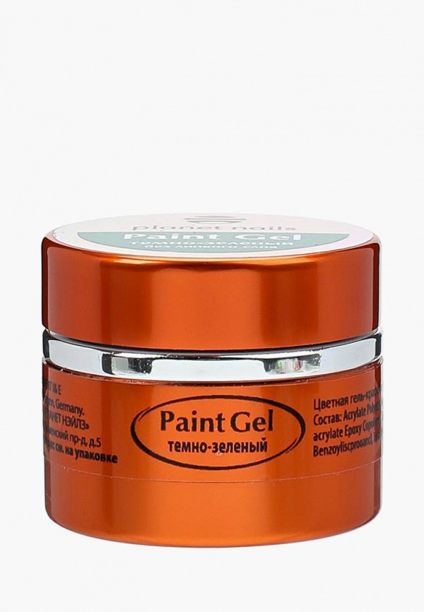 

Гель-краска для ногтей Planet Nails, Paint Gel - 11909 Темно-зеленый, 5 г
