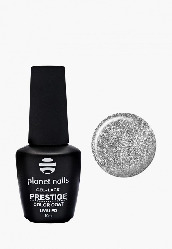 

Гель-лак для ногтей Planet Nails, Серебряный, "PRESTIGE" - 566, 10 мл серебянное мерцание