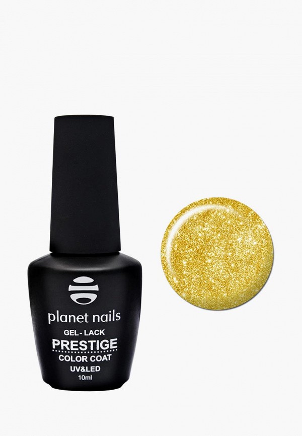 

Гель-лак для ногтей Planet Nails, Золотой, "PRESTIGE" - 568, 10 мл сверкающее золото