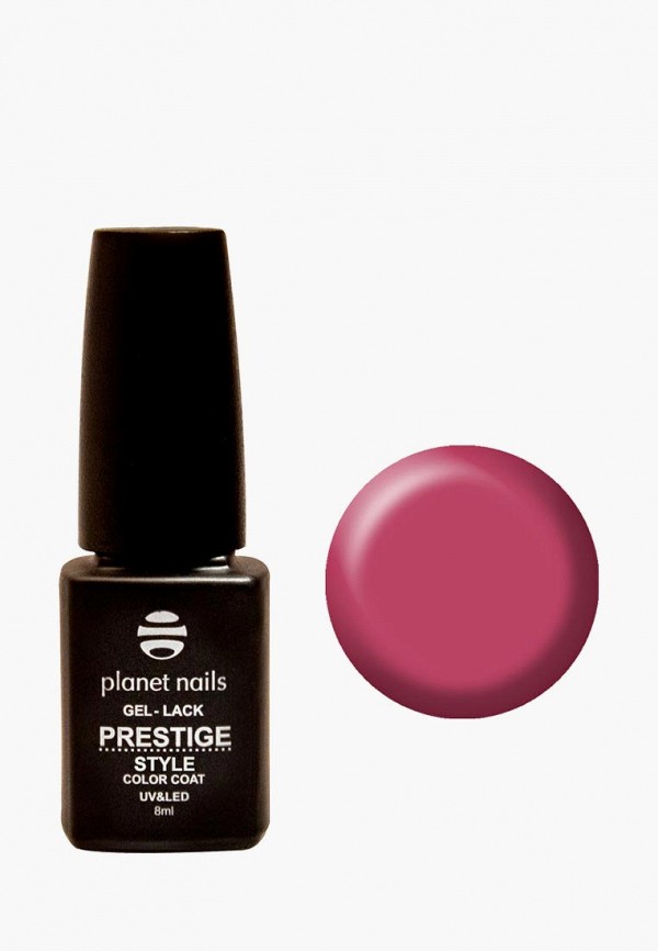 

Гель-лак для ногтей Planet Nails, Розовый, "PRESTIGE STYLE" - 416, 8 мл бледно-карминный
