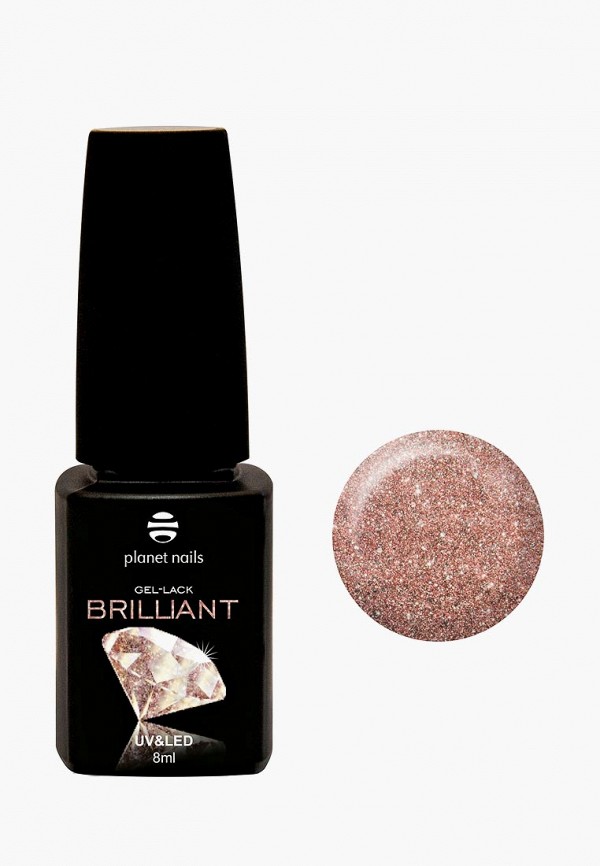 

Гель-лак для ногтей Planet Nails, Розовый, "BRILLIANT" 703 Медный, 8 мл