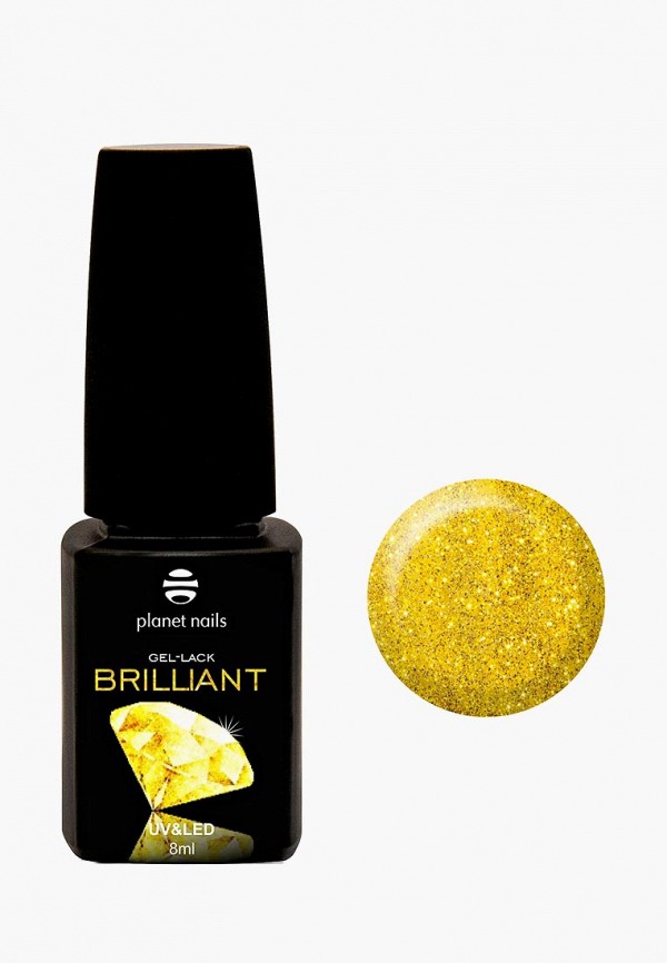 

Гель-лак для ногтей Planet Nails, Желтый, "BRILLIANT" 711 Желтое золото, 8 мл