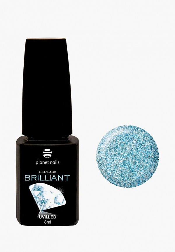 

Гель-лак для ногтей Planet Nails, Голубой, "BRILLIANT" 712 бирюзовый бриллиант, 8 мл