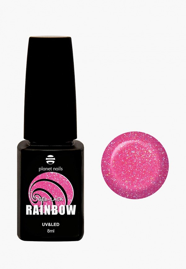 

Гель-лак для ногтей Planet Nails, Розовый, "RAINBOW"- 803, 8 мл