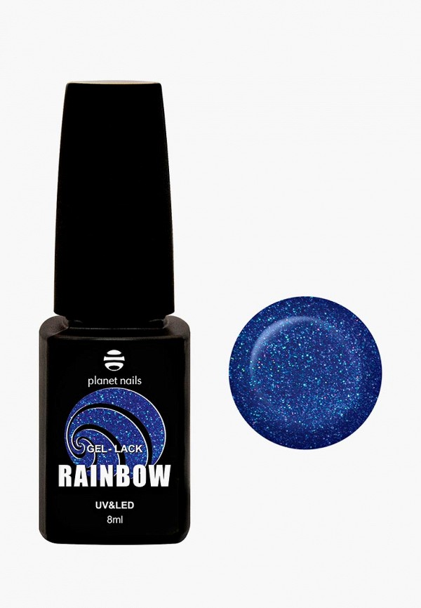 

Гель-лак для ногтей Planet Nails, Синий, "RAINBOW"- 808, 8 мл