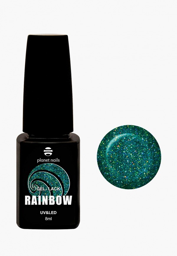 

Гель-лак для ногтей Planet Nails, Зеленый, "RAINBOW"- 809, 8 мл