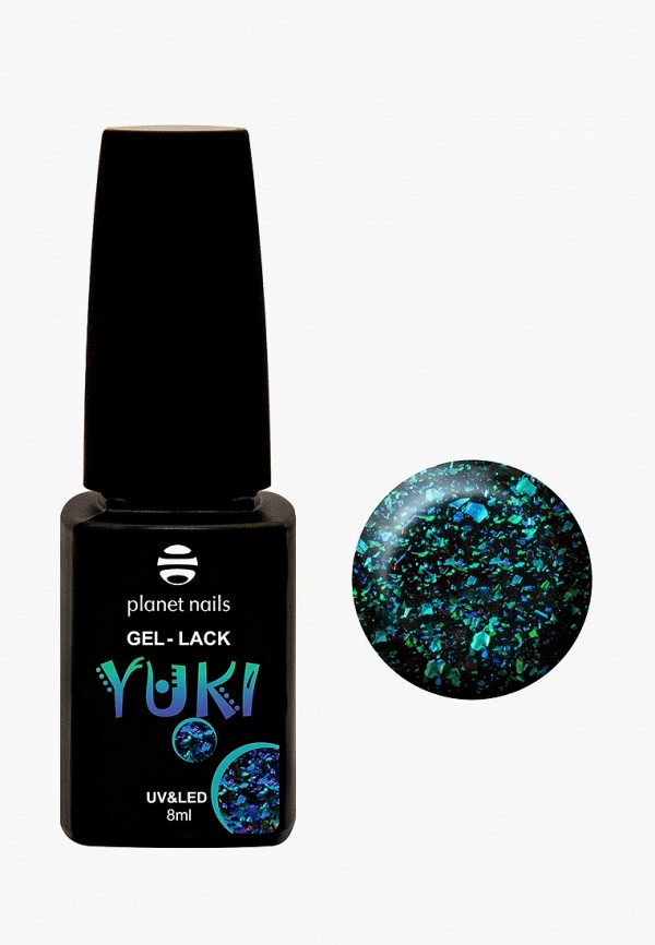 

Гель-лак для ногтей Planet Nails, Бирюзовый, "Yuki", 785, 8 мл
