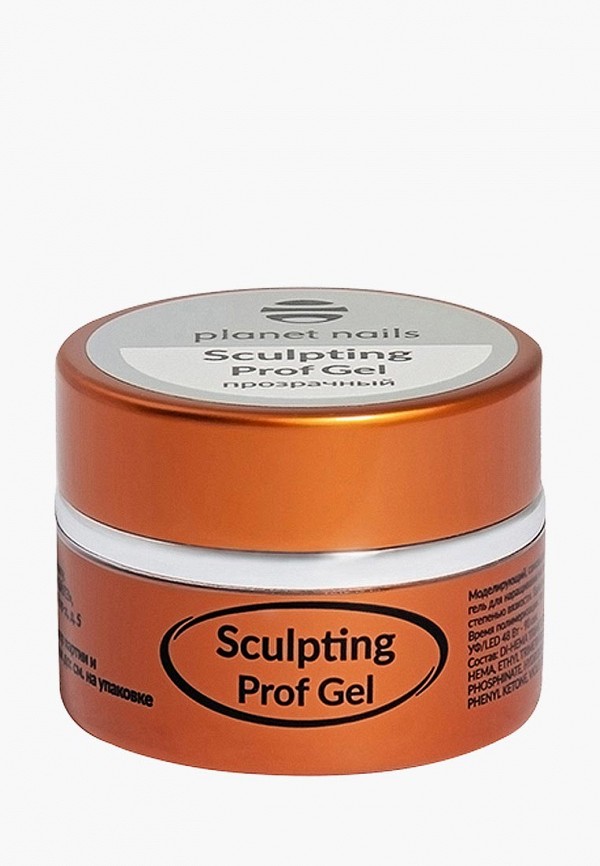 

Гель-лак для ногтей Planet Nails, Прозрачный, SCULPTING PROF GEL моделирующий прозрачный , 15 г