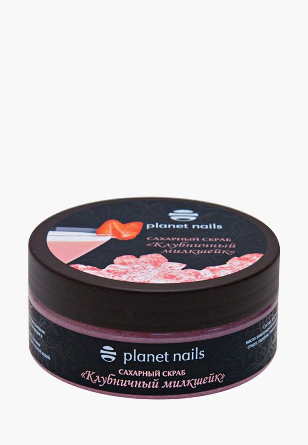 

Скраб для тела Planet Nails, Прозрачный, "Клубничный милкшейк" 170 г