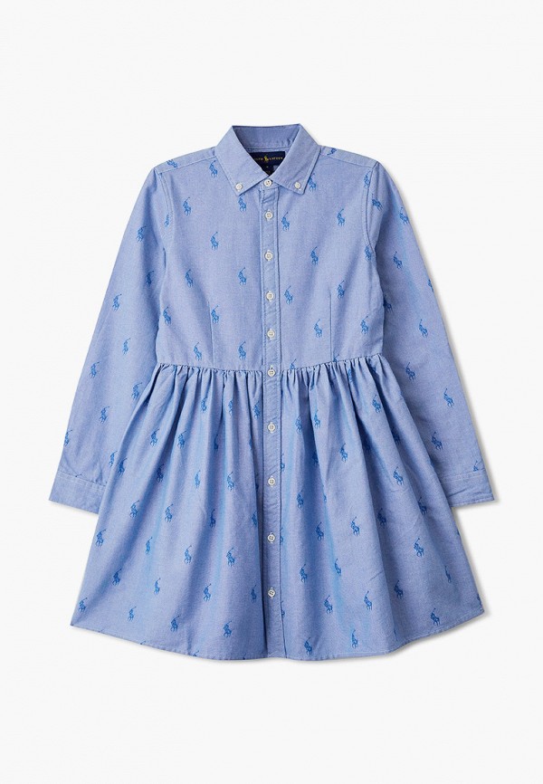 

Платье Polo Ralph Lauren, Голубой, Polo Ralph Lauren PO006EGGGKZ1