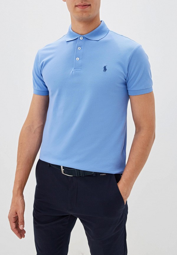 

Поло Polo Ralph Lauren, Голубой, SLIM FIT