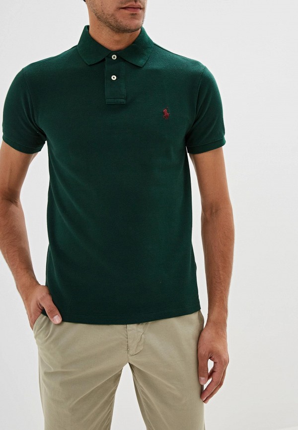 

Поло Polo Ralph Lauren, Зеленый, SLIM FIT