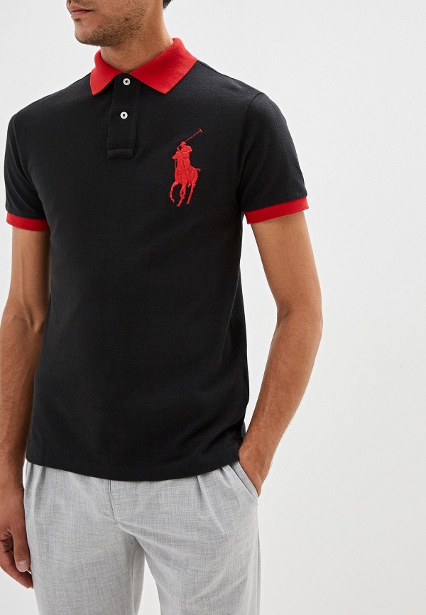 

Поло Polo Ralph Lauren, Черный, SLIM FIT
