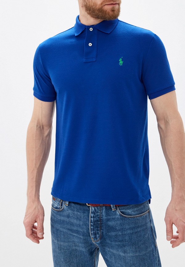 

Поло Polo Ralph Lauren, Голубой, Polo Ralph Lauren PO006EMGTTQ8
