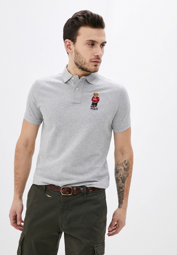 

Поло Polo Ralph Lauren, Серый, Polo Ralph Lauren PO006EMHTRJ9