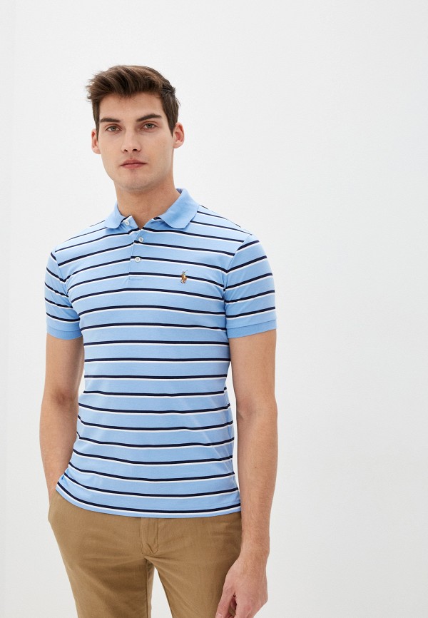 

Поло Polo Ralph Lauren, Голубой, Polo Ralph Lauren PO006EMHUCJ1