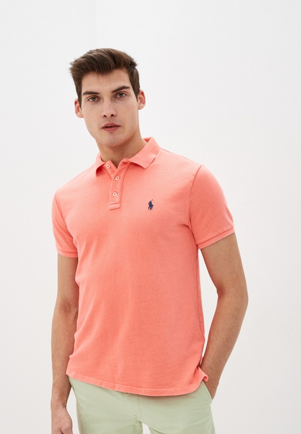 

Поло Polo Ralph Lauren, Коралловый, Polo Ralph Lauren PO006EMHUCJ9