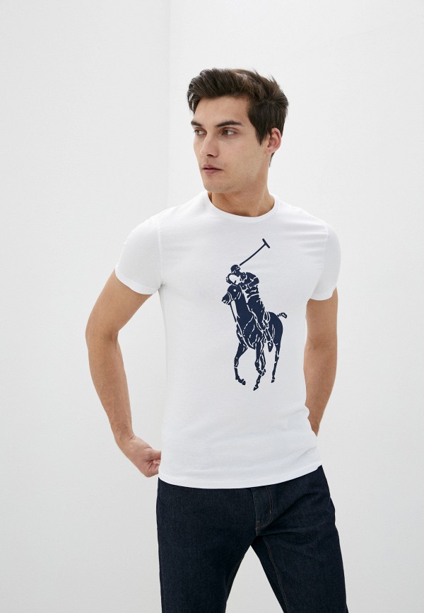 

Футболка Polo Ralph Lauren, Белый, Polo Ralph Lauren PO006EMHUCL4