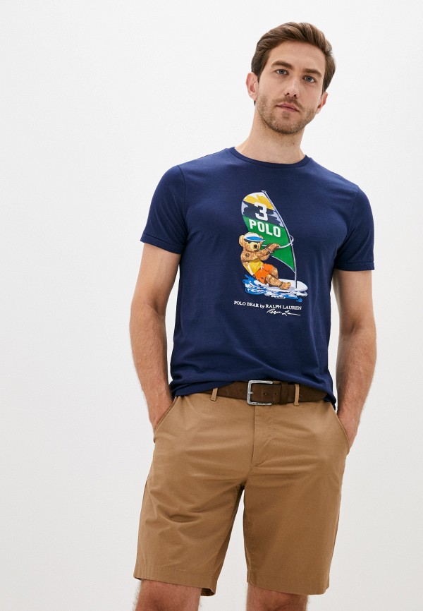 

Футболка Polo Ralph Lauren, Синий, Polo Ralph Lauren PO006EMJRJM3