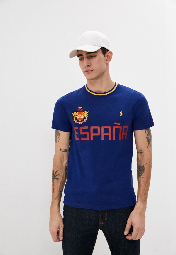 

Футболка Polo Ralph Lauren, Синий, Polo Ralph Lauren PO006EMJRJN7
