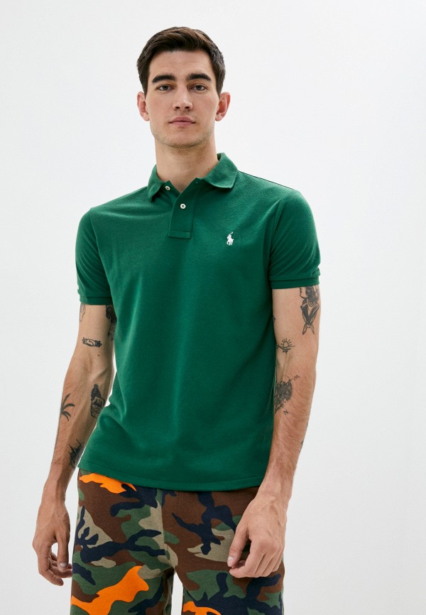

Поло Polo Ralph Lauren, Зеленый, EARTH POLO CAPSULE