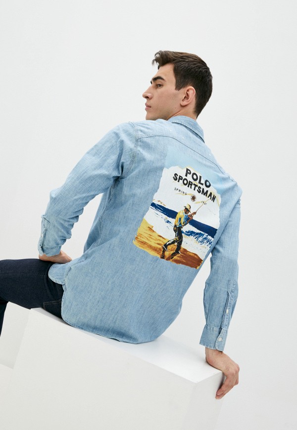 

Рубашка джинсовая Polo Ralph Lauren, Голубой