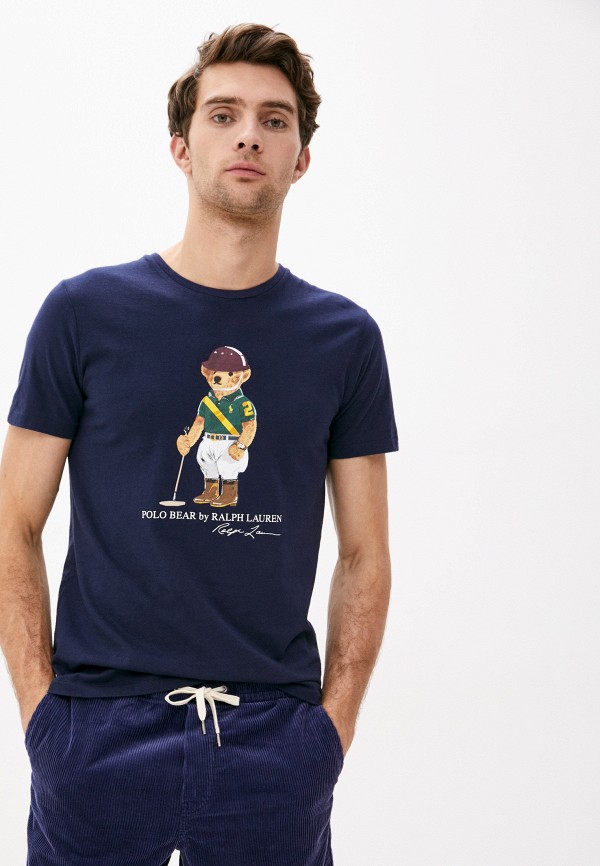 

Футболка Polo Ralph Lauren, Синий, Polo Ralph Lauren PO006EMJRJX7
