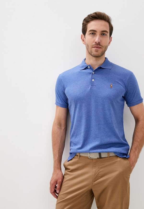 

Поло Polo Ralph Lauren, Синий, Polo Ralph Lauren PO006EMJTXT4