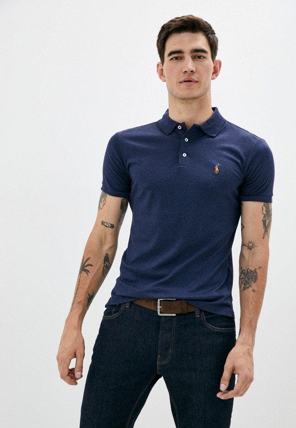

Поло Polo Ralph Lauren, Синий, Polo Ralph Lauren PO006EMJTXT5