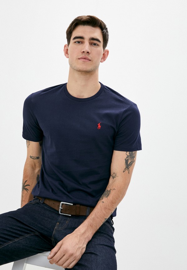 

Футболка Polo Ralph Lauren, Синий, Polo Ralph Lauren PO006EMJTXT6