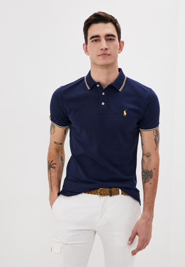 

Поло Polo Ralph Lauren, Синий, Polo Ralph Lauren PO006EMKQZR6