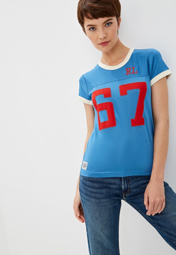 

Футболка Polo Ralph Lauren, Голубой, Polo Ralph Lauren PO006EWFNGX7