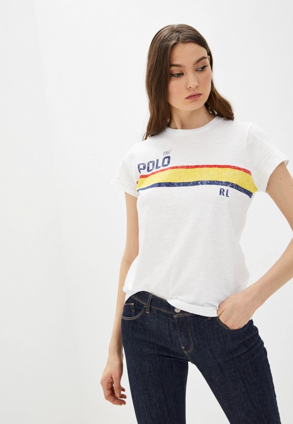 

Футболка Polo Ralph Lauren, Белый, Polo Ralph Lauren PO006EWHTSG4